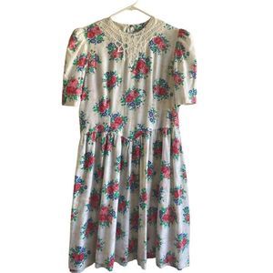 Vintage Vtg homemade dress medium